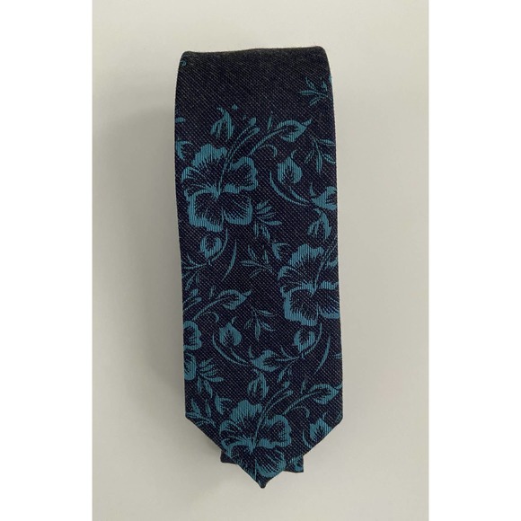 Bar III Men's Tie Blue Floral Print 3" x 60" NEW - Picture 2 of 5